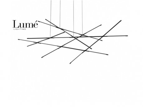 ARIA 11 LUSTER LED DIM 44W 3000K CRNA