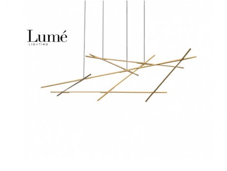 ARIA 9 LUSTER LED DIM 92W 3000K ZLATO