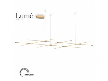 ARIA 8 LUSTER LED DIM 78W 3000K ZLATO