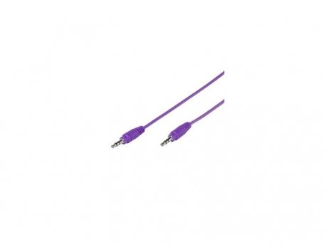 VIVANCO Kabl Audio 3.5mm  M/M (muško-muški) 1m, ljubičasti