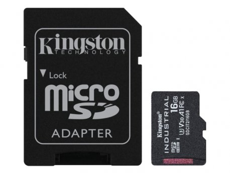 KINGSTON Industrial MicroSDHC/SDXC 16GB + Adapter SDCIT2/16GB
