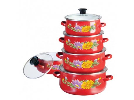 KLAUSBERG KB7170 SET ŠERPI, CRVENE, 5 komada