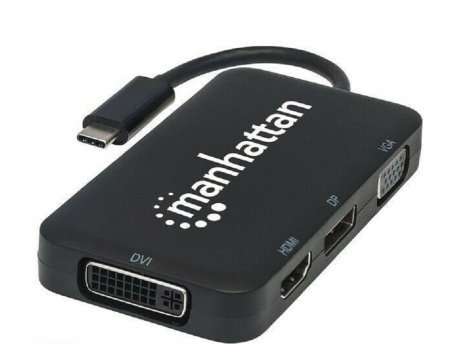 MANHATTAN USB-C(TM) 4-in-1 Audio/Video Converter
