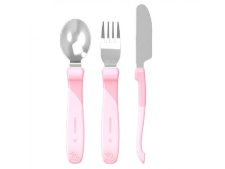 TWISTSHAKE PRIBOR ZA JELO 12 M PASTEL PINK