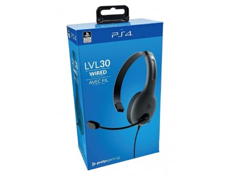 PDP PS4 slušalice LVL30, crne