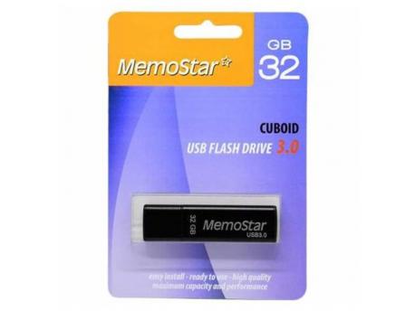 MemoStar USB Flash 32GB 3.0 CUBOID metalni crni