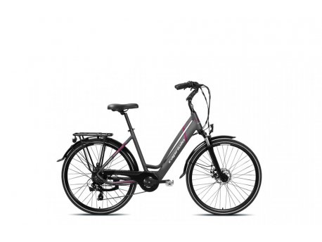 CAPRIOLO Električni bicikl e-city lady 28'' sivo-pink 921815