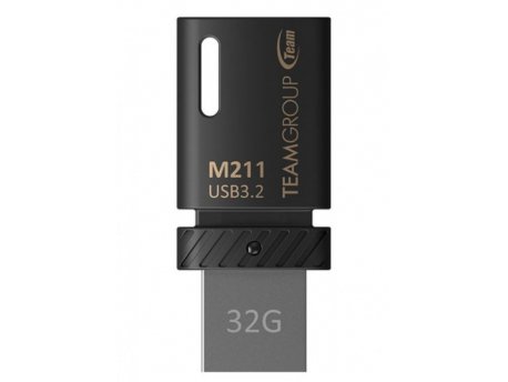 TEAM GROUP 32GB M211 USB 3.2 + Type C OTG BLACK TM211332GB01