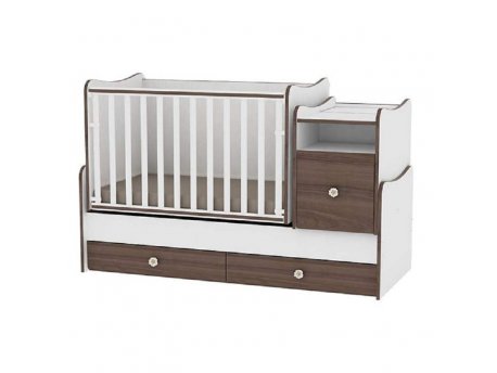 LORELLI BERTONI Drveni krevetac Trend Plus 70/160 White Walnut  10150400026