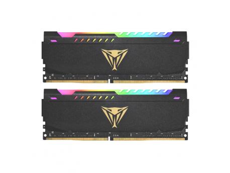 PATRIOT DDR4 64GB 2x32GB 3600MHZ Patriot Vipe Steel RGB BLACK Dual Channel PVSR464G360C0K