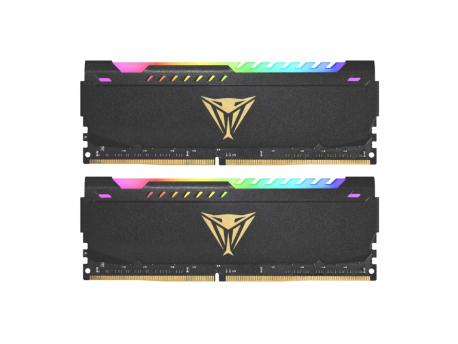 PATRIOT DDR4 64GB 2x32GB 3200MHZ Viper Steel RGB BLACK Dual Channel PVSR464G320C8K