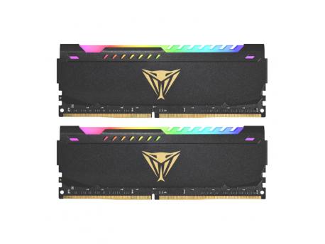 PATRIOT Memorija DDR4 32GB 2x16GB 3200MHZ Viper Steel RGB BLACK Dual Channel PVSR432G320C8K