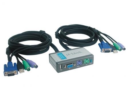 D LINK DKVM-2K KVM switch 2port PS/2 + kablovi D-LINK