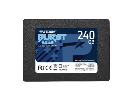 PATRIOT SSD 2.5 SATA3 6Gb/s 240GB Burst Elite 450MBs/320MBs PBE240GS25SSDR
