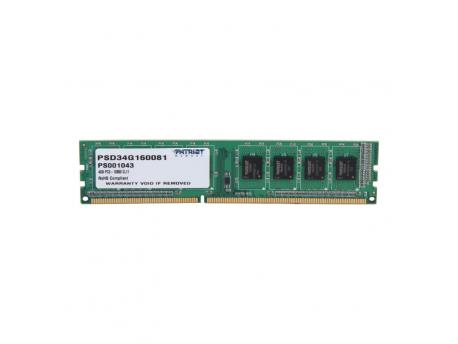 PATRIOT Memorija DDR3 4GB 1600MHz Signature PSD34G160081