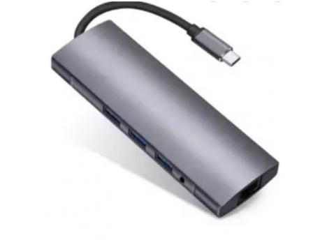 LINKOM Adapter-konverter TIP-C na HDMI+4xUSB 3.0+TIP-C+SD/Micro+Audio+VGA+RJ45 5841111