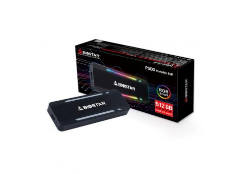 BIOSTAR Externi SSD P500 Portable 512GB 1000MBs/900MBs P500-512GB