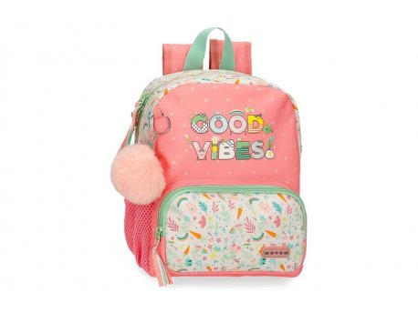 MOVOM Ranac 32 cm Koralna GOOD VIBES 32.420.21