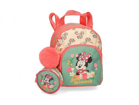 MINNIE Ranac 23 cm Koralna MINNIE GOLDEN DAYS 22.720.21