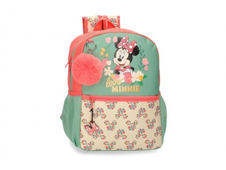 MINNIE Ranac 32 cm Koralna MINNIE GOLDEN DAYS 22.722.21