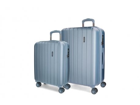 MOVOM ABS Set kofera 2/1 Perla plava WOOD 53.195.63