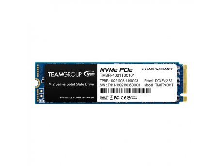 TEAM GROUP M.2 2280 1TB MP34 SSD PCIe Gen3 x4, NVM Express, 3400/2900MB/s TM8FP4001T0C101 (11710) 39718
