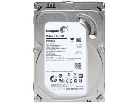 SEAGATE HDD 3.5''2TB ST2000VM003 5900RPM Video DVR NCQ 24x7 64MB SATA3 Refurbished