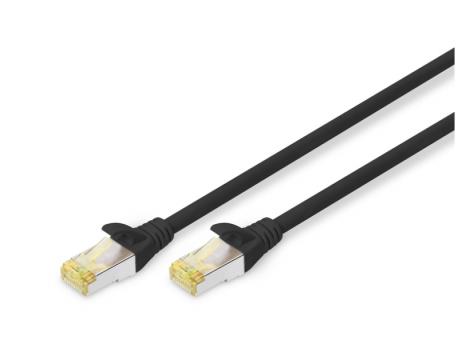 DIGITUS SFTP cable CAT 6a sa konektorima 0.25m DK-1644-A-0025 Crni