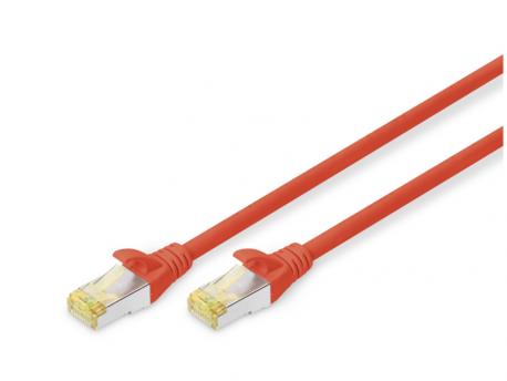 DIGITUS SFTP cable CAT 6a sa konektorima 0.25m  DK-1644-A-0025 Crveni