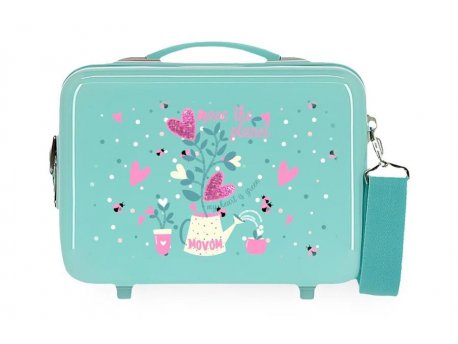 MOVOM ABS Beauty case Tirkizna FLOWER POT 20.239.21