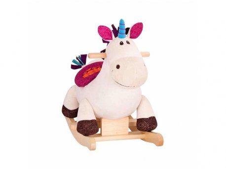 B TOYS Plišana klackalica Jednorog