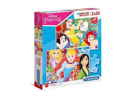 CLEMENTONI PUZZLE 2X20 PRINCESS 2020