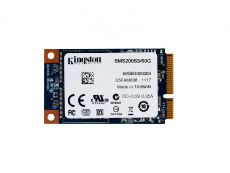 KINGSTON SSDNow 60GB, mSATA, SATA III, mS200 Series - SMS200S3/60G