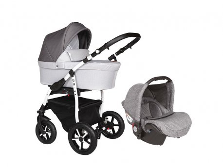 BABY MERC Q9/180 KOLICA TRIO BELA/SIVA