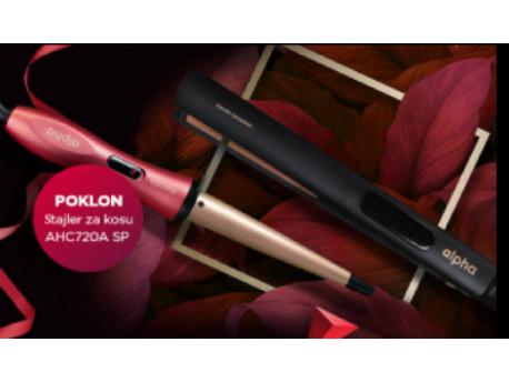 ALPHA Presa za kosu AHS615 IBK+ Stajler za kosu AHC720A SP