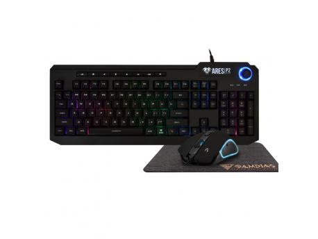 GAMDIAS Tastatura + miš+ podloga Ares P2