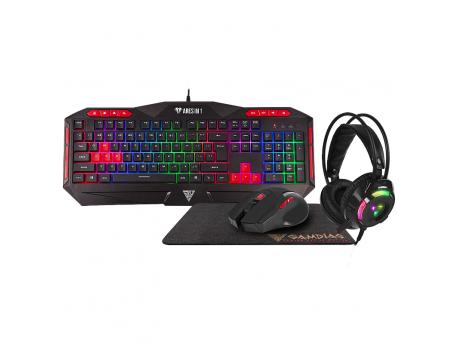 GAMDIAS Tastatura + miš + podloga + slušalice Poseidon M2
