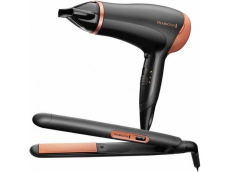 REMINGTON Set fen + pegla za kosu D3012GP snaga 2000W
