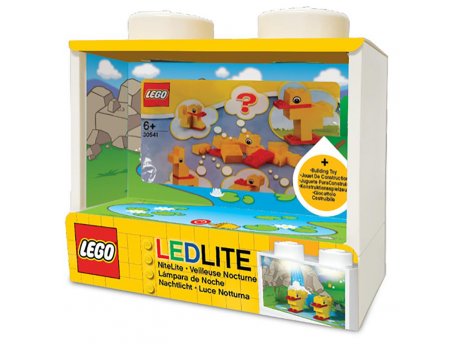 LEGO Classic noćno svetlo i izložbena polica sa setom kockica - Patke