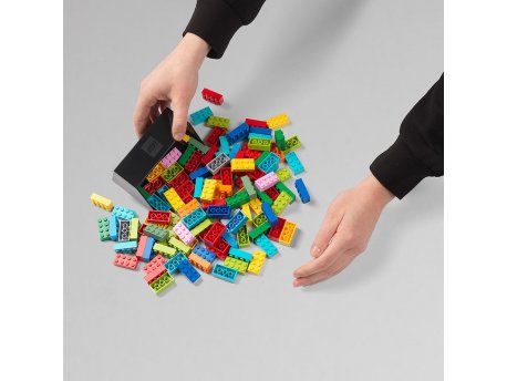 LEGO Skupljač kockica, dvodelni set, siva i crna
