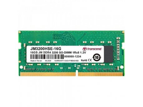 TRANSCEND SO-DIMM DDR4 16GB 3200MHz JM3200HSE-16G