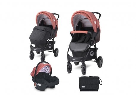 LORELLI BERTONI DAISY BASIC SET BLACK &GINGER ORANGE