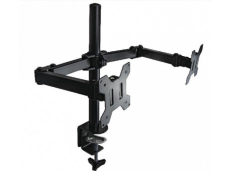 GEMBIRD Podesivi dupli stoni držač za monitor, tilt,13-27'' max.2x7kg MA-DF2-01