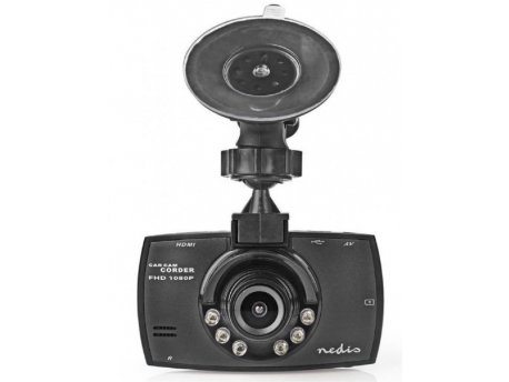 NEDIS DCAM10BK Dash Cam, 1080p@30fps, 12.0 MPikel, 2,7'' LCD, Parking senzor, Detekcija pokreta, Crna