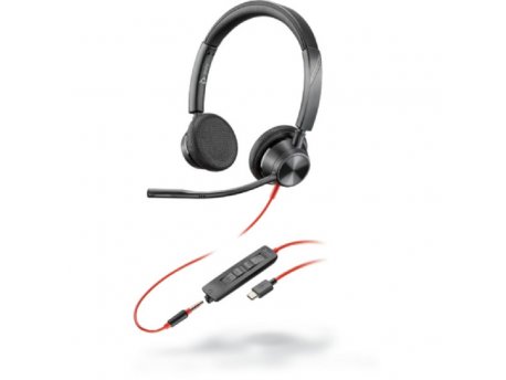 PLANTRONICS Poly Blackwire BW3325-M USB-C/3,5mm,Stereo flex mikro