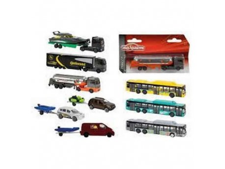MAJORETTE MAN CITY BUS + TRUCK