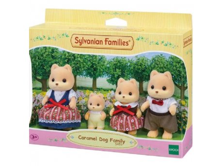 EPOCH SYLVANIAN CARAMEL DOG FAMILY
