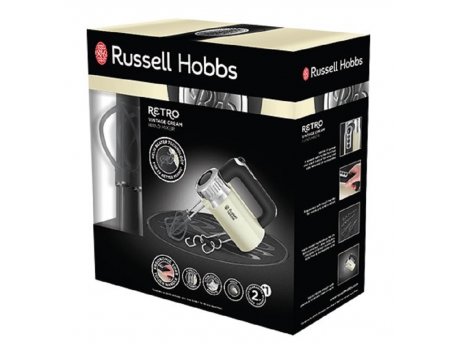 RUSSELL HOBBS Ručni mikser Retro Cream - Bež
