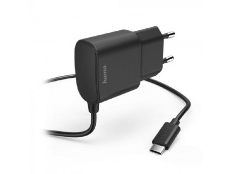 HAMA Kućni punjač, USB Tip-C, 2.4 A, Crni 183242