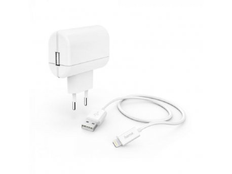 HAMA Kućni punjač za IPhone, MFI, beli 2,4A, Premium 183265